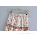 SPRING Women's Set Small Sling Top dengan Rok